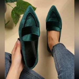 Luxe vegan suede loafers flats